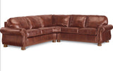 THOMASVILLE ALL-LEATHER SECTIONAL