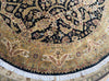 HAND KNOTTED PERSIAN RUG - 100% WOOL (BLACK & GOLD)